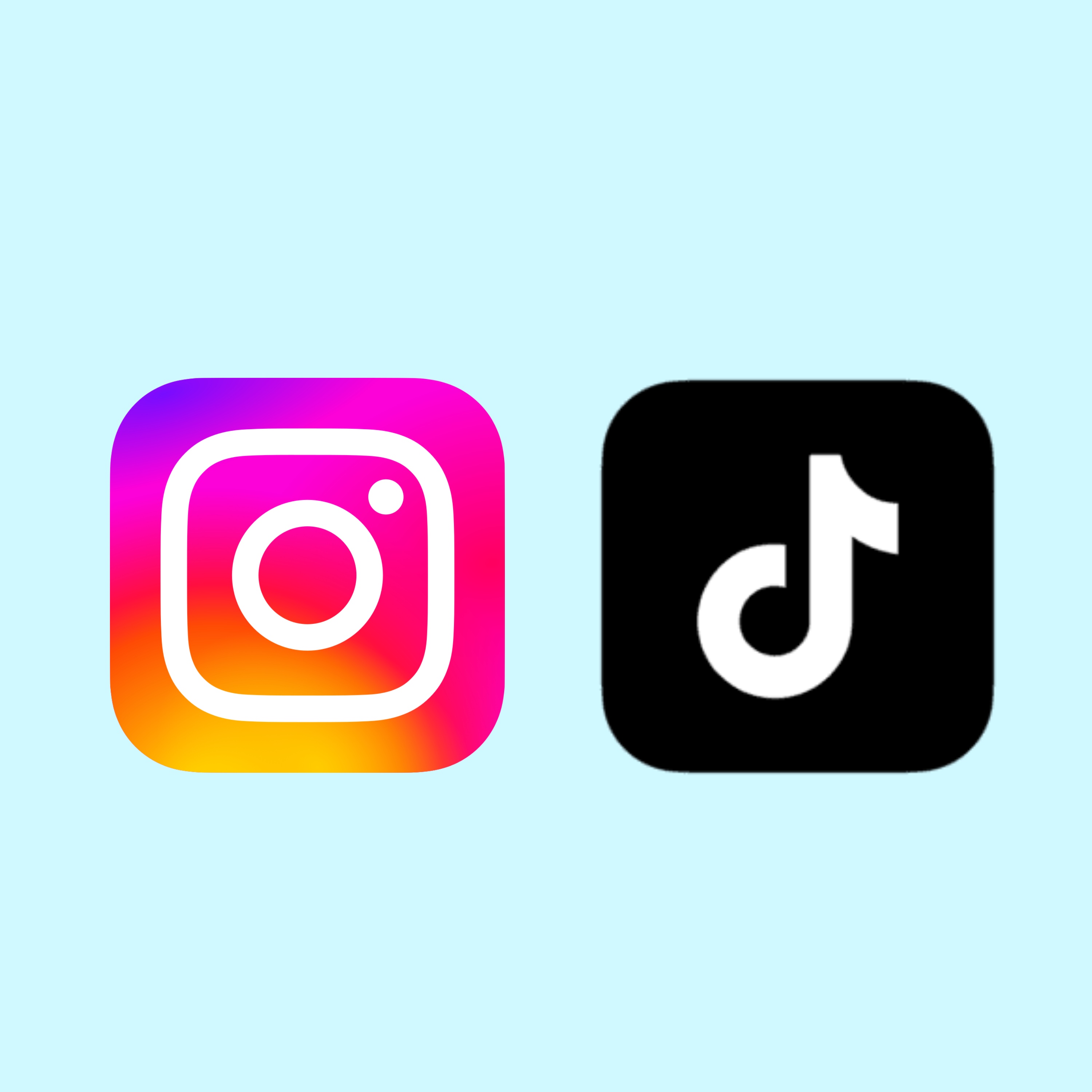 Instagram and TikTok Logos