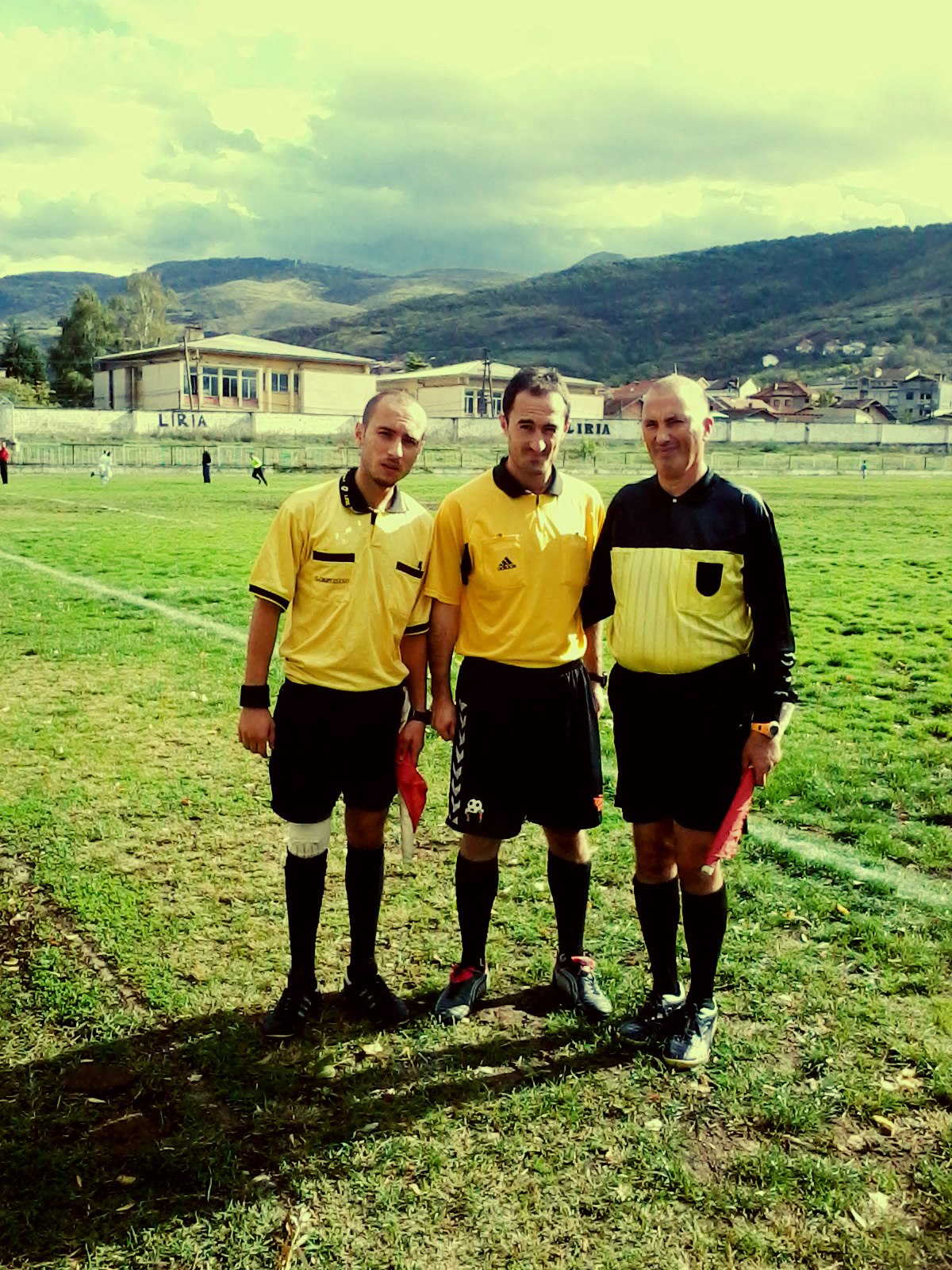 Besart Osmani as a referee in Kosovo