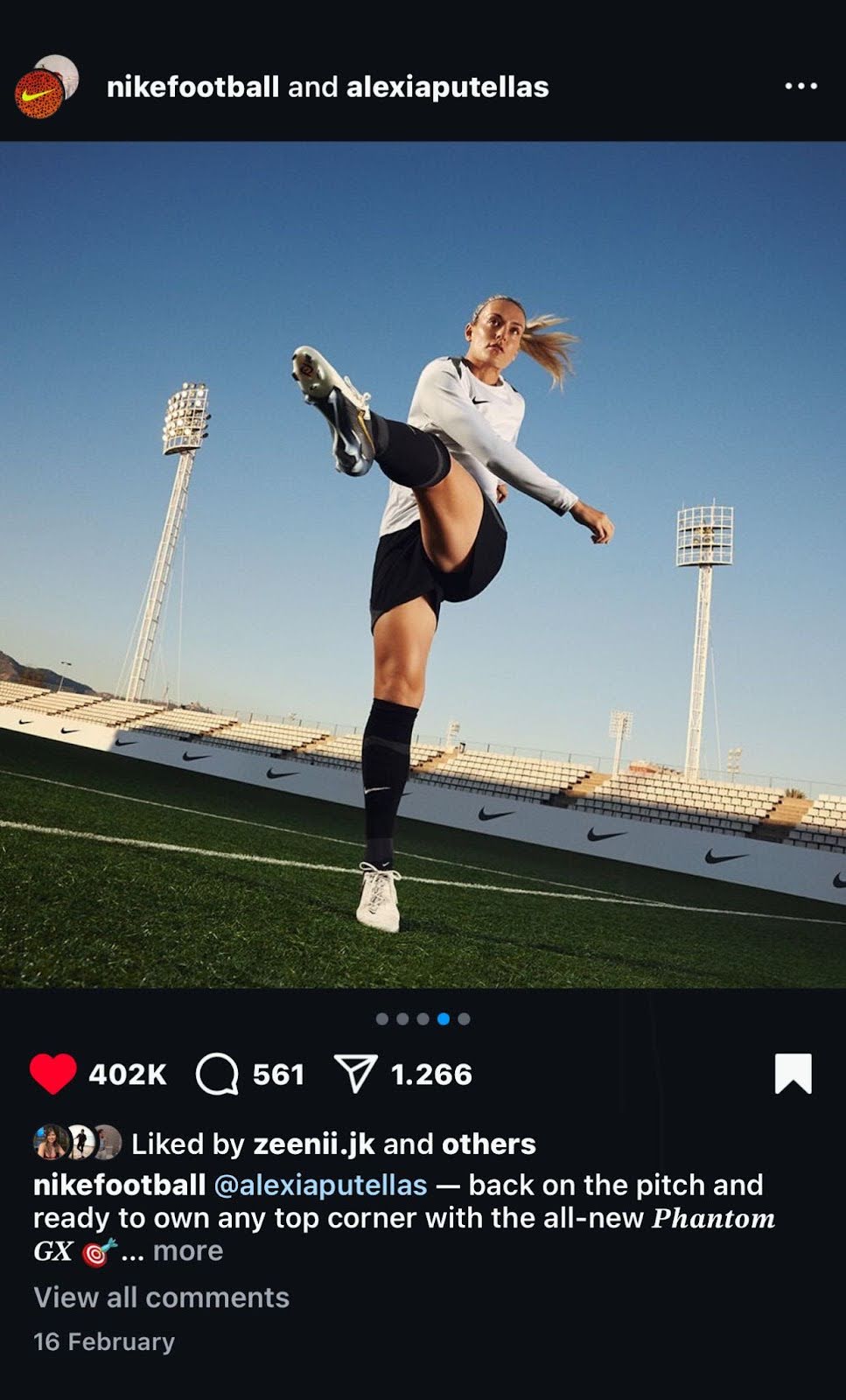 Claudia Labajos Sánchez in the Nike ad