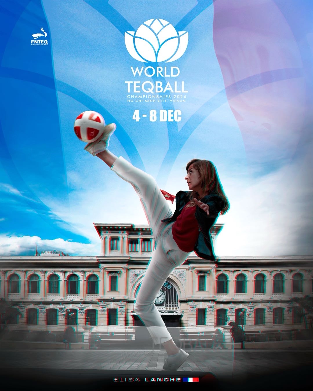 Elisa Lanche ad for the Teqball World Championships