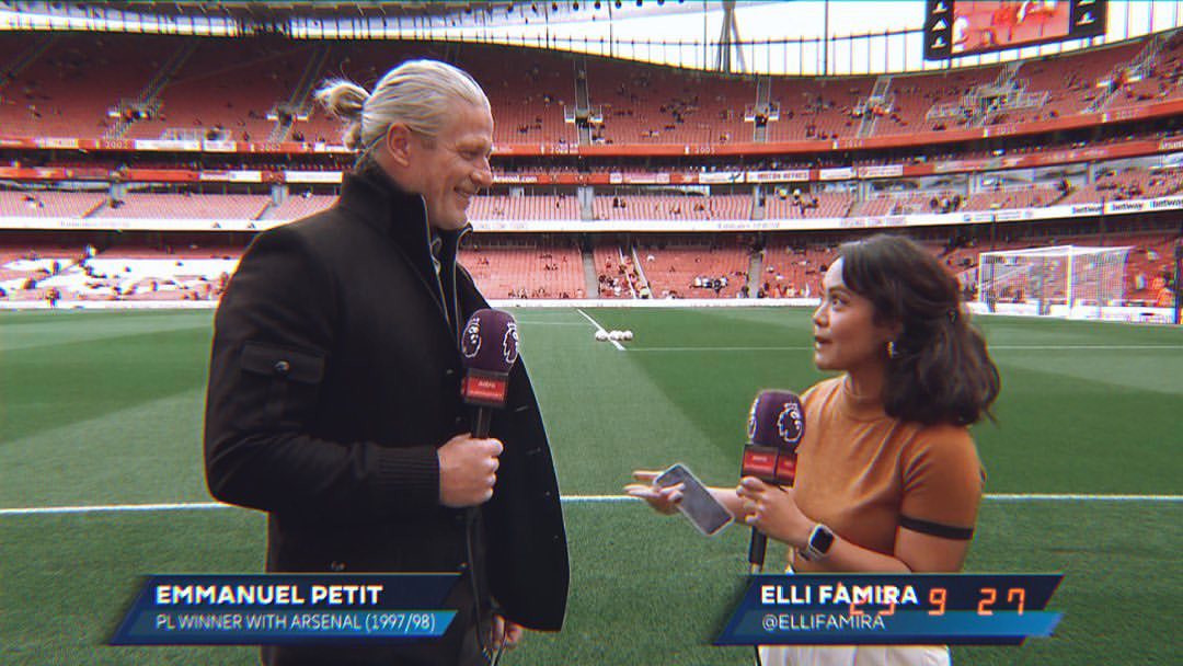 Elli interviewing Emmanuel Petit