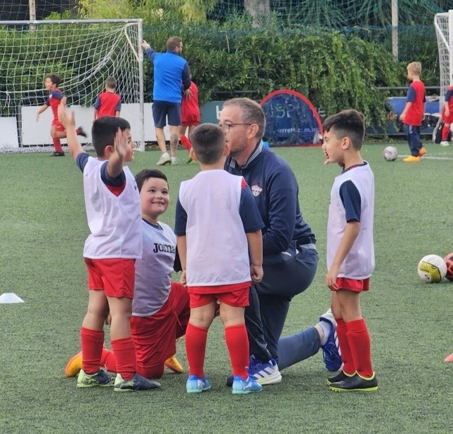Maltese coach Etienne Vella at the beginning of his career