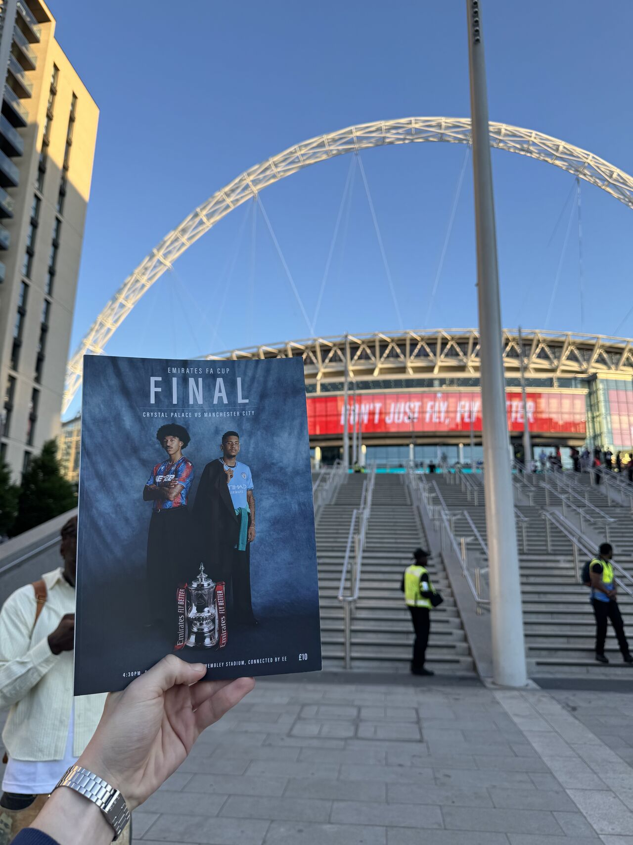 Footballer Fits founder Jordan Clarke designing the FA Cup program
