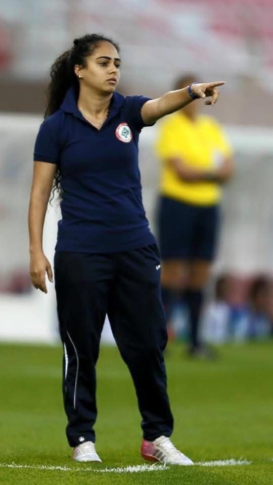Hiba EL Jaafil as coach of the Lebanon Women's National Team