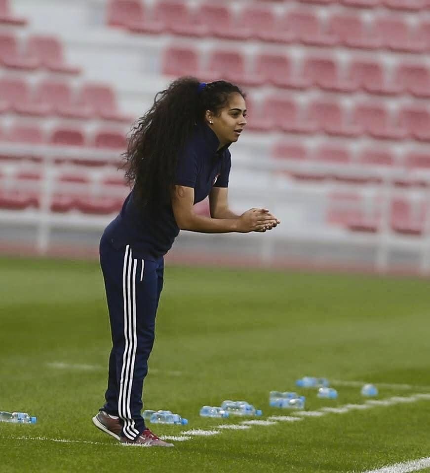 Hiba El Jaafil coaching the Lebanon National Team