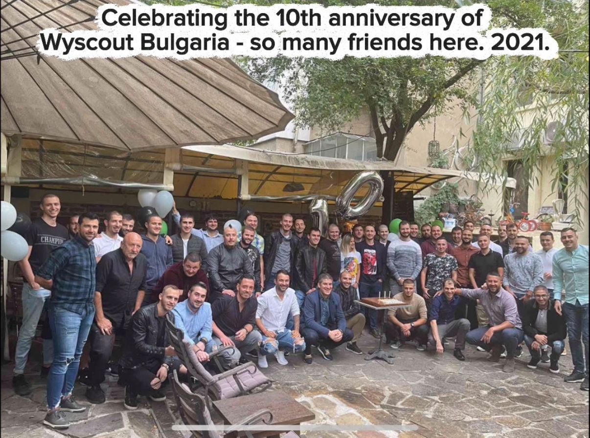 Celebrating the 10th anniversary of Wyscout Bulgaria, 2021