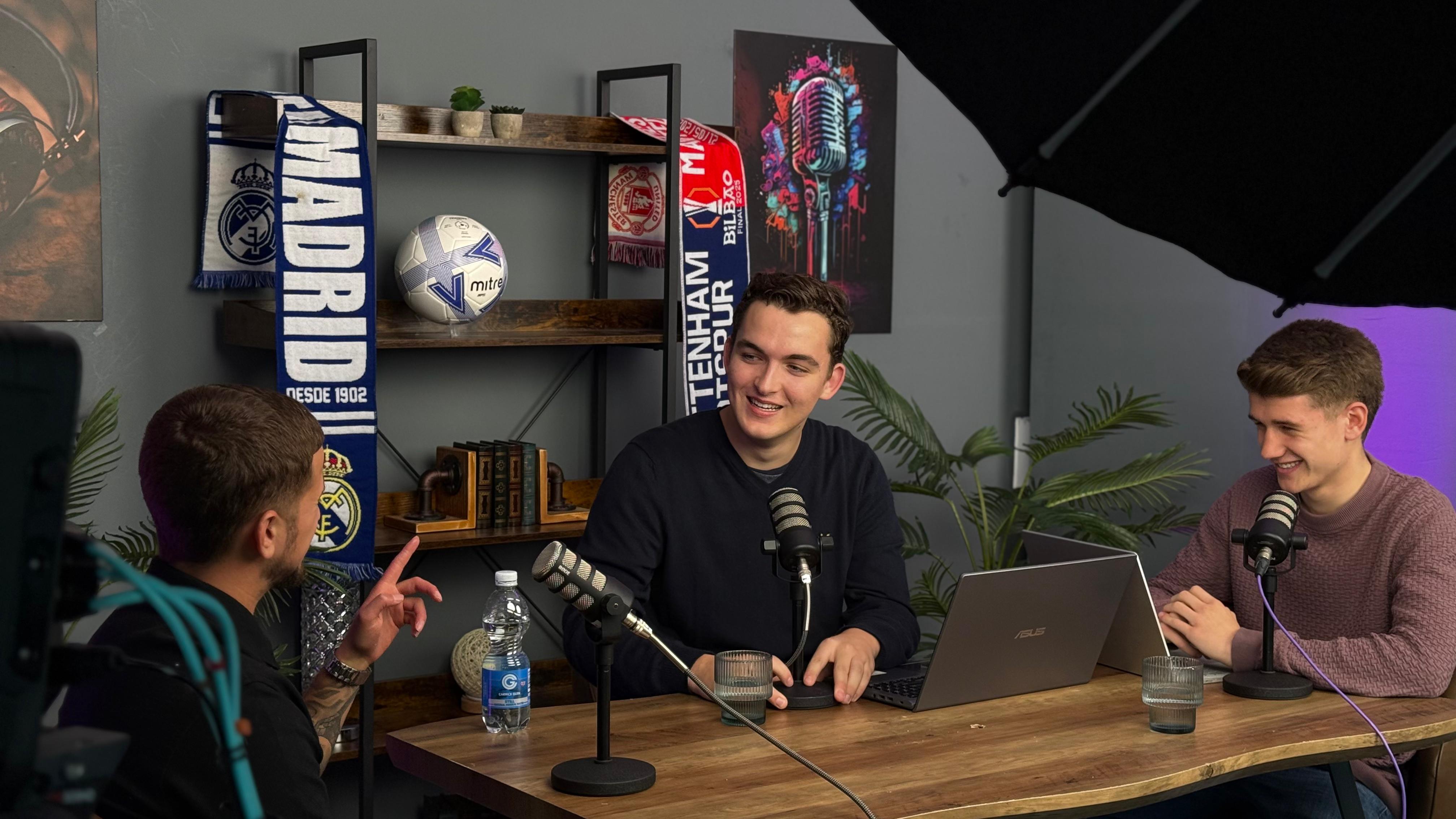 Journalist and radio presenter Jamie McCreedy during his podcast, Inside The Mind Of