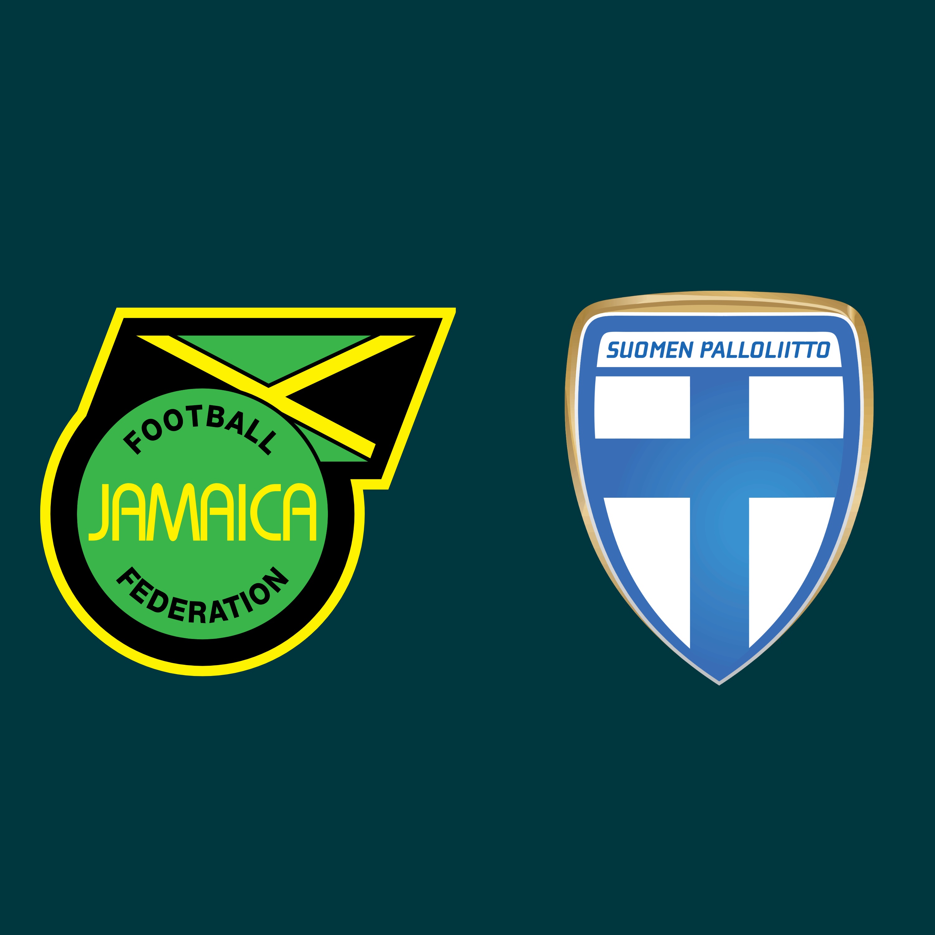 Jamaica and Finland FA badges