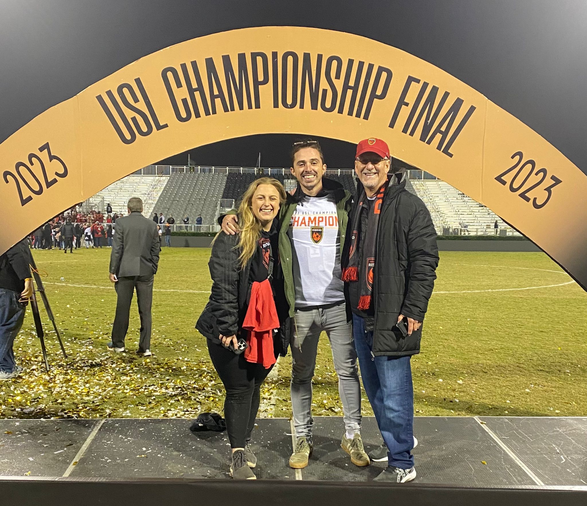 Phoenix Rising's Jordan Florit after winning the 2023 USL Championship Final