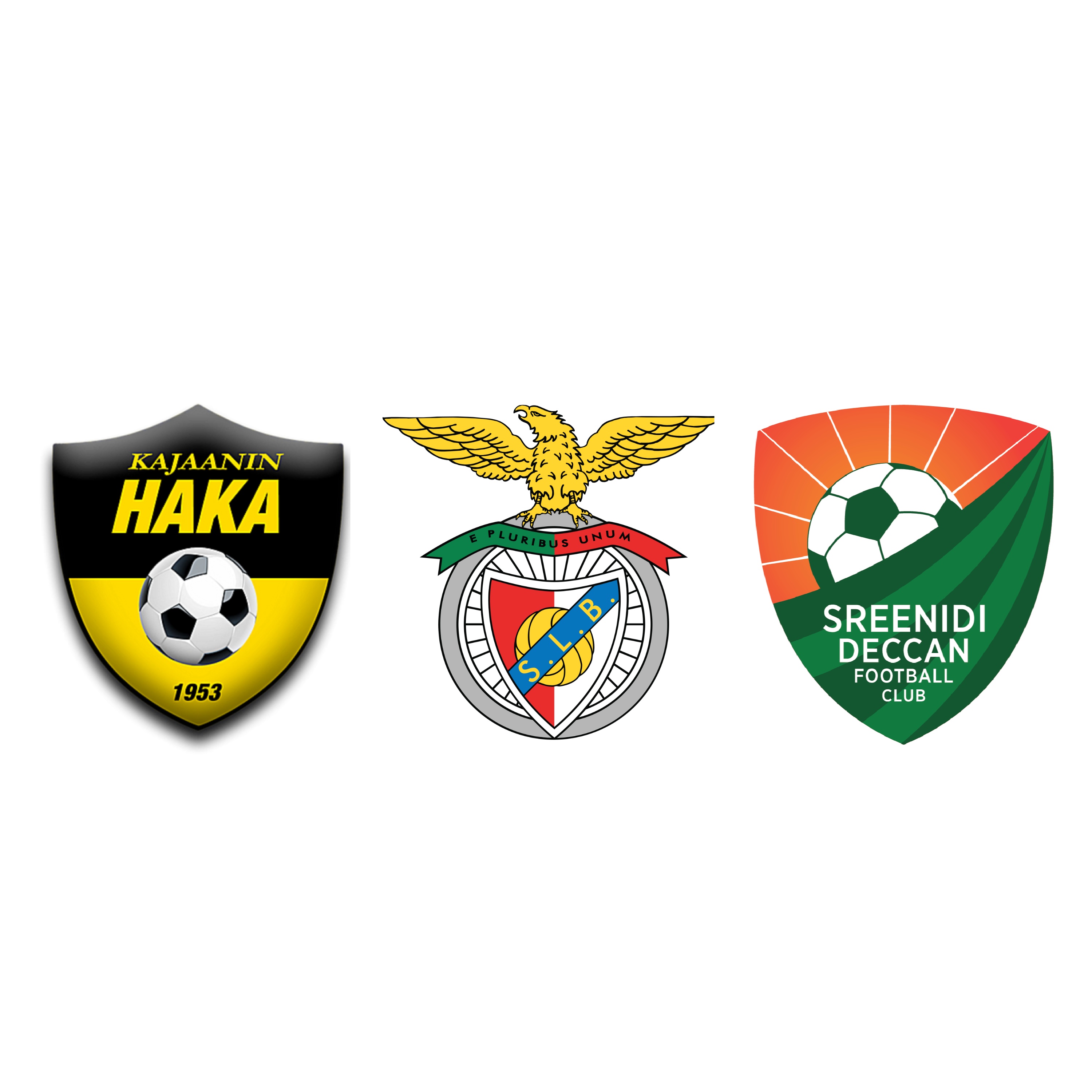 Kajaanin Haka Logo, SL Benfica Logo, Sreenidi Deccan FC Logo