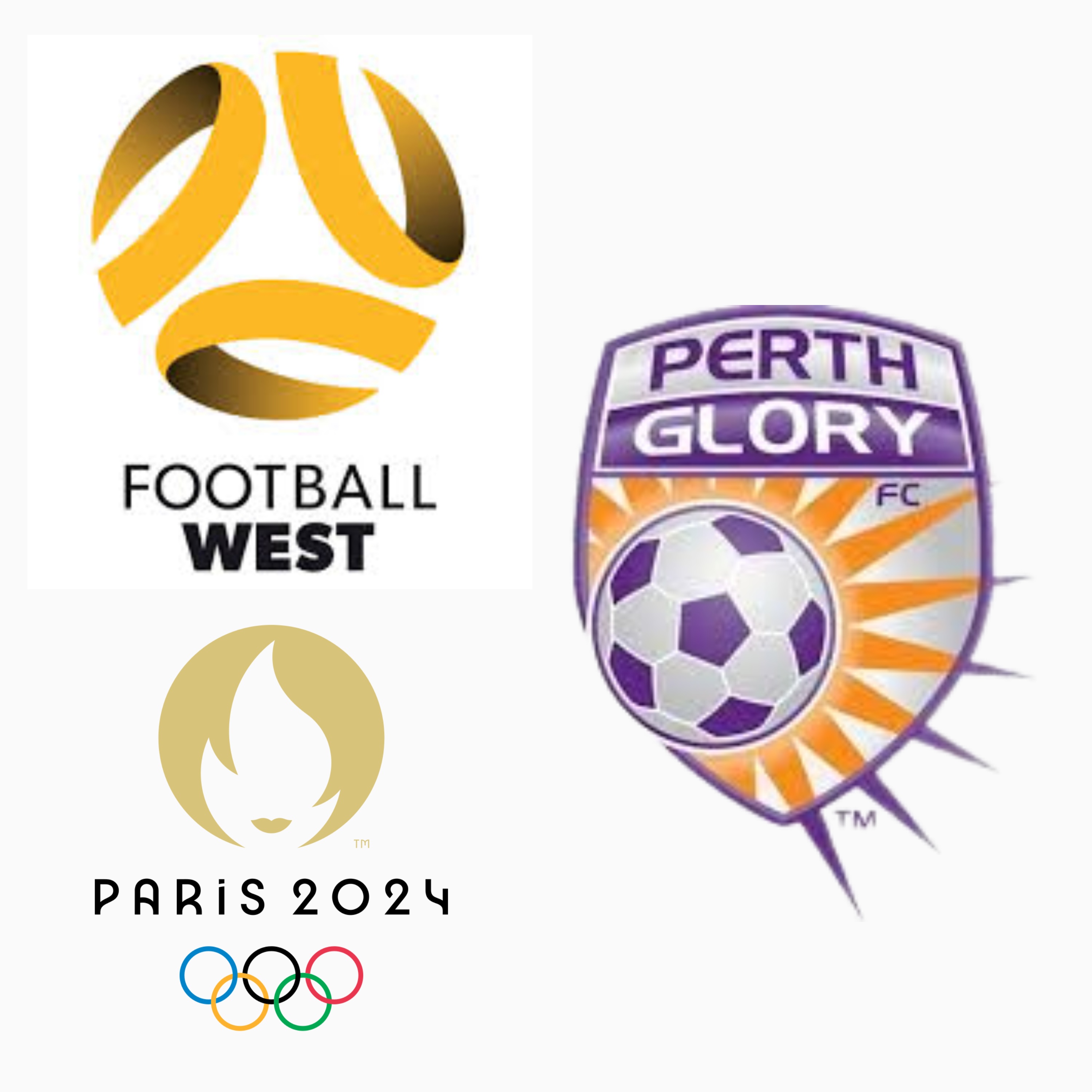 Perth Glory, Football West and Olympics Logos