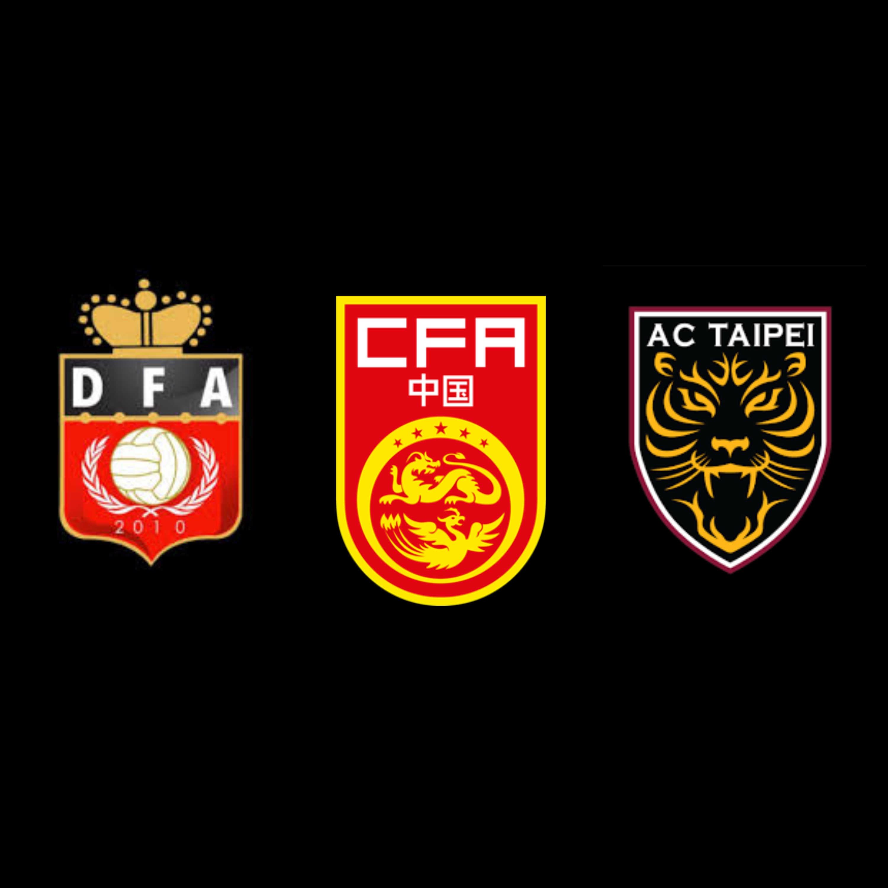 DFA Logo, China Football Association Logo, AC Taipei Logo