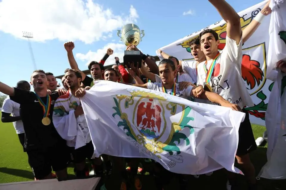 County of Nice celebrate winning the first CONIFA World Cup (2014)