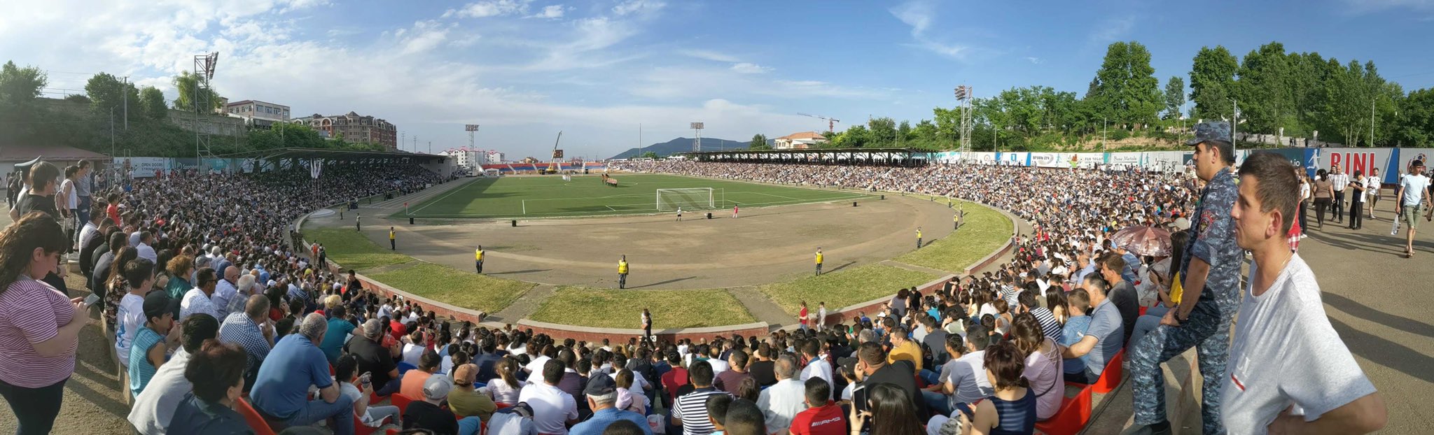 The 2019 CONIFA European Championship Final in Stepanakert (Western Armenia 0-1 South Ossetia)