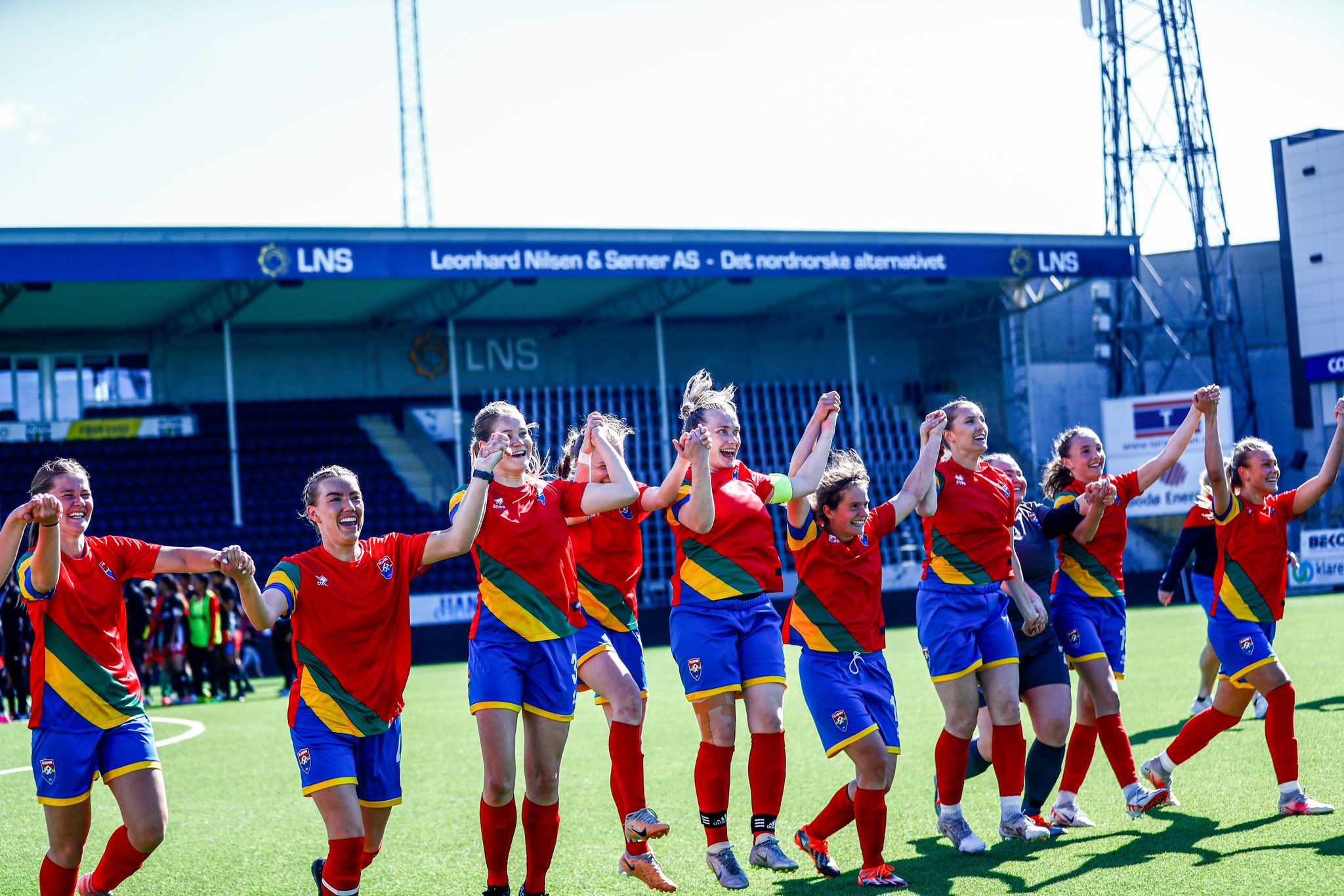 The victorious Sápmi team at the 2024 Women's World Cup