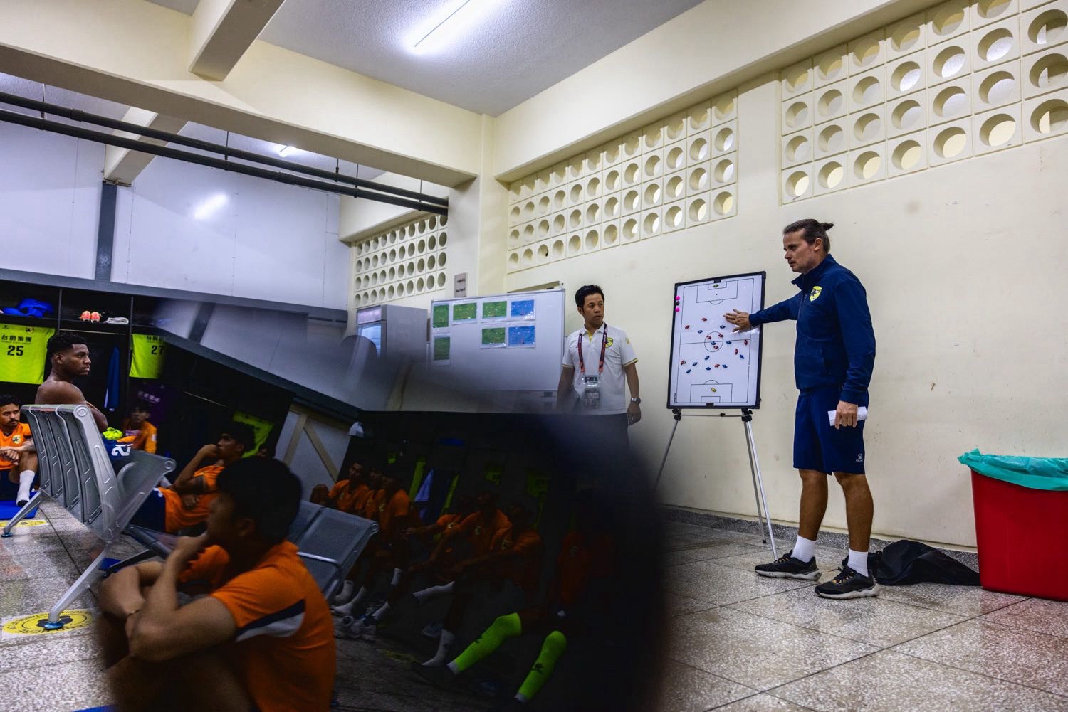 Raphael making tactical adjustments with the squad at Tainan City