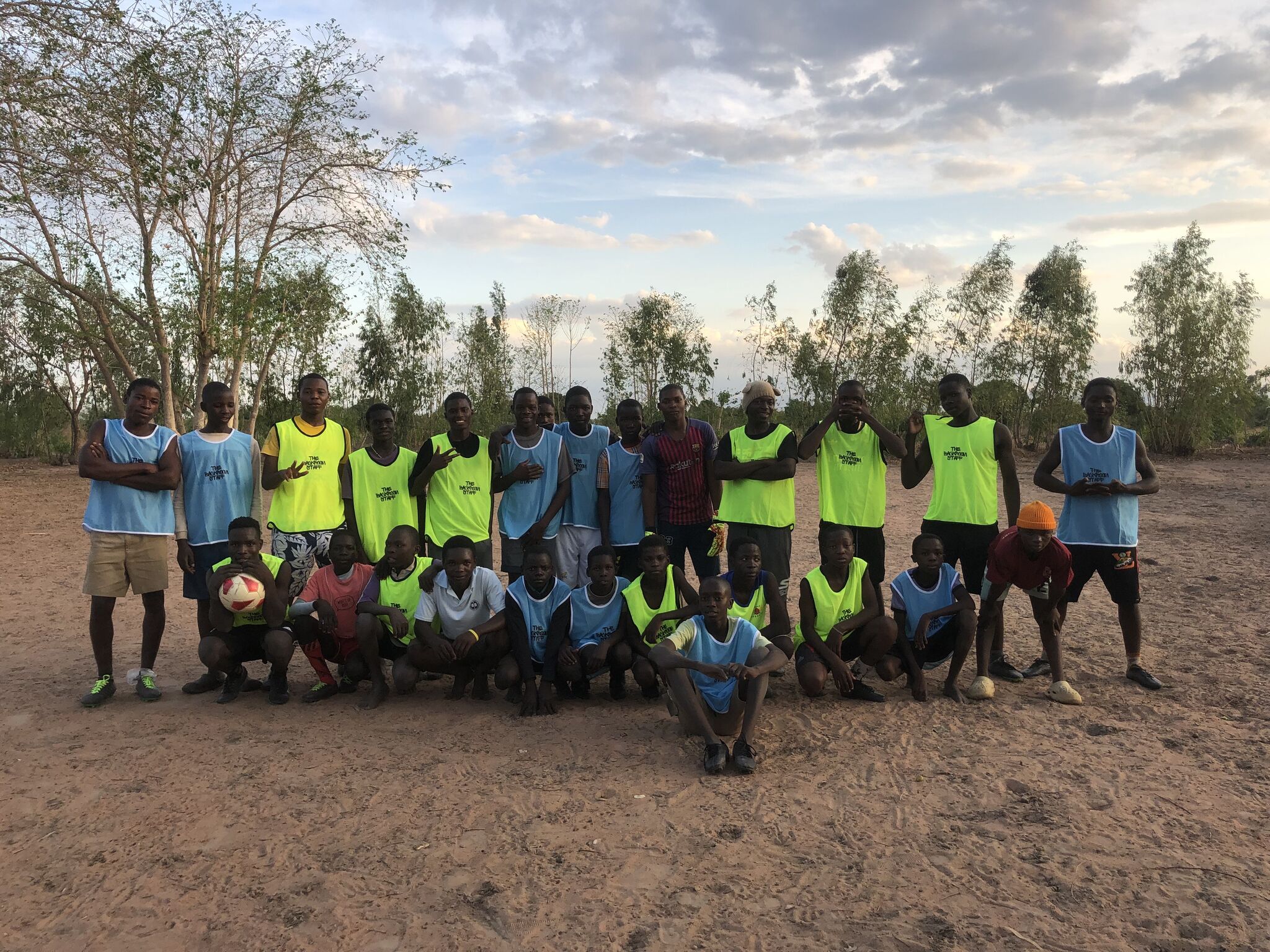 Reach Out for Life Malawi football team Saliwa FC at training
