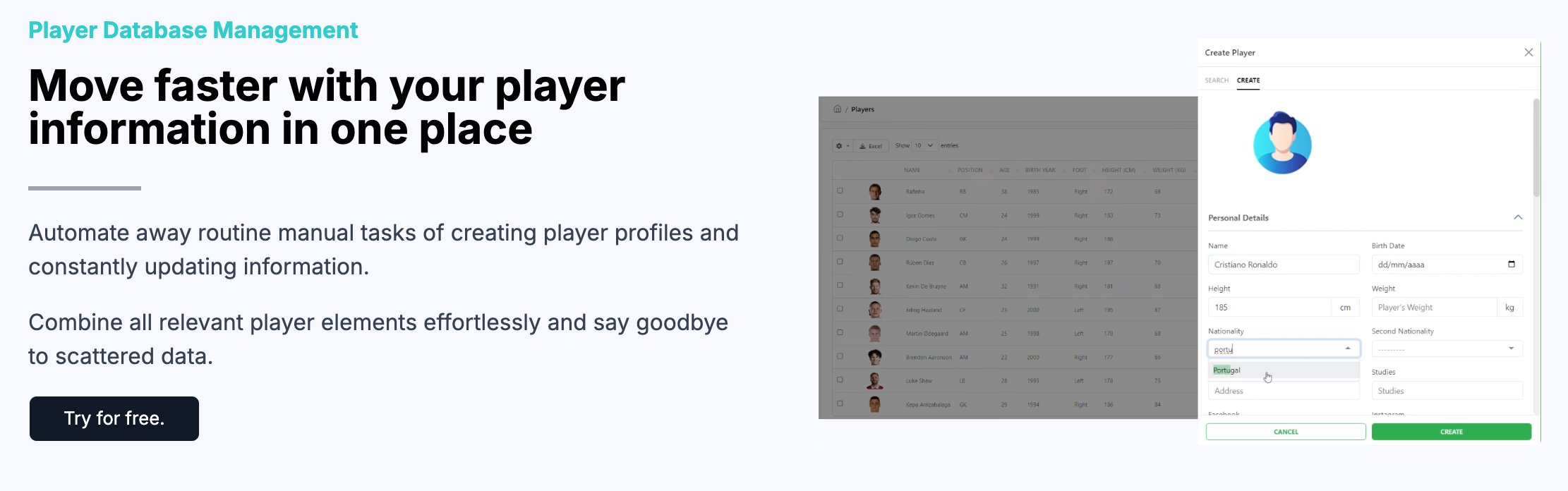 One of ScoutDecision's features to help scouts and analysts stay organised